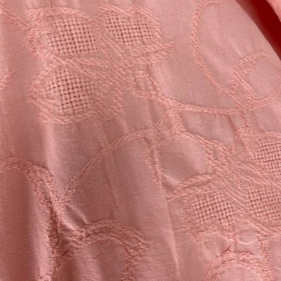 Produce Company Pink Cropped Lightweight Hooded Laundered Cotton Jacket Sz M - Picture 4 of 8